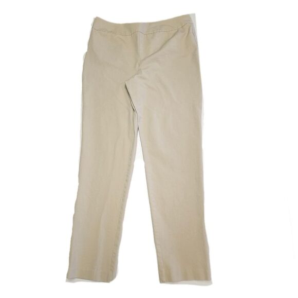 Chico's Fabulously Slimming Tan Khaki Pull On Waist Chino Pants, 8 - Picture 2 of 8